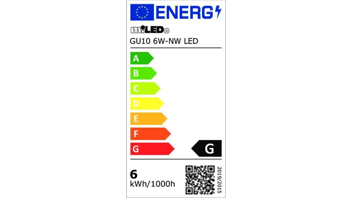 Żarówka LED GU10 GU10 6W-NW LED 520lm 4000K barwa neutralna 31234