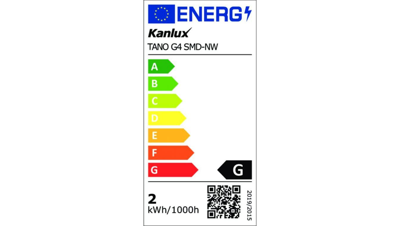 Żarówka LED G4 TANO G4 SMD-NW 105lm 4000K barwa neutralna 14937