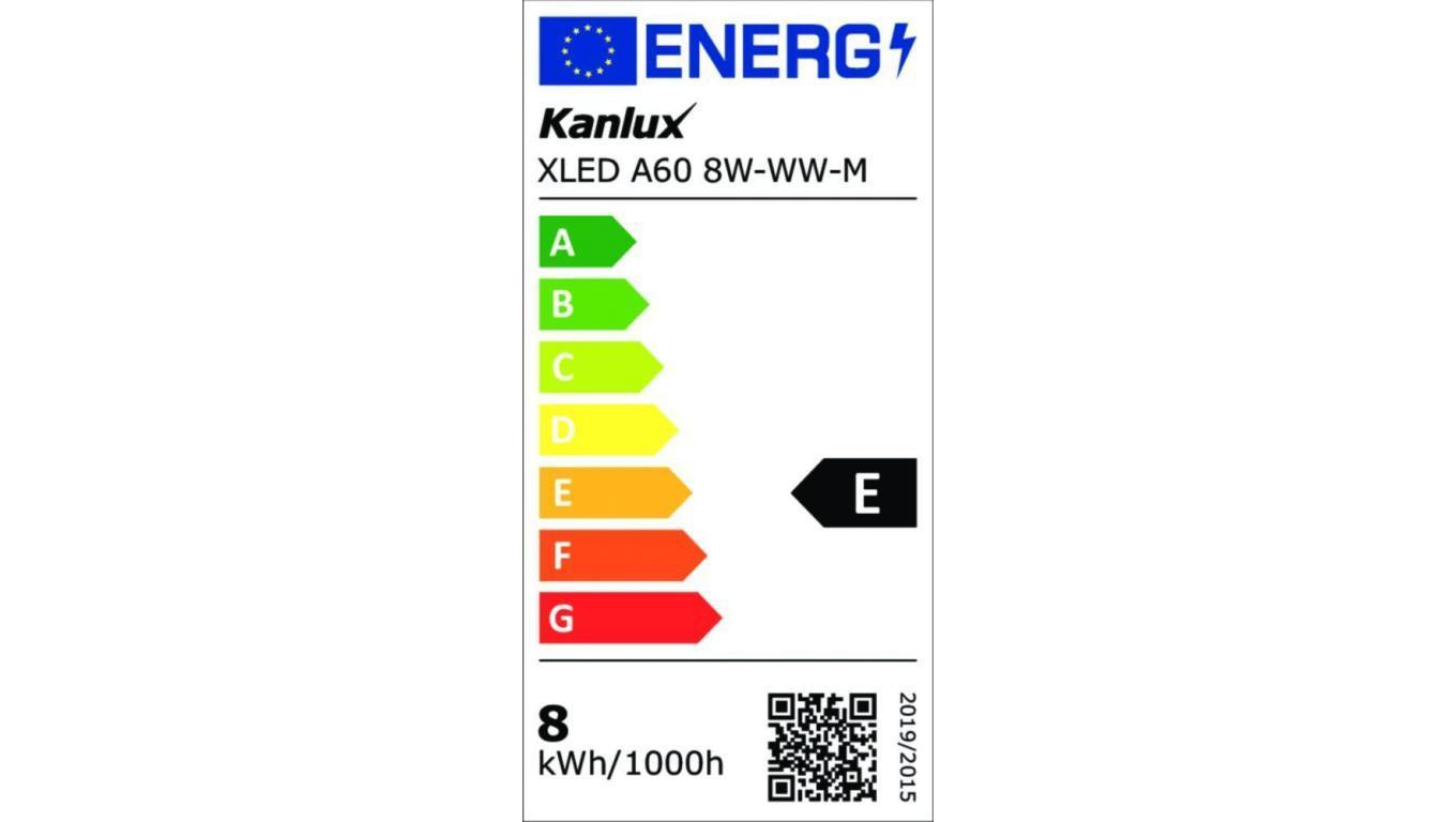 Żarówka LED E27 XLED A60 8W-WW-M 1055lm 2700K barwa ciepła 29612
