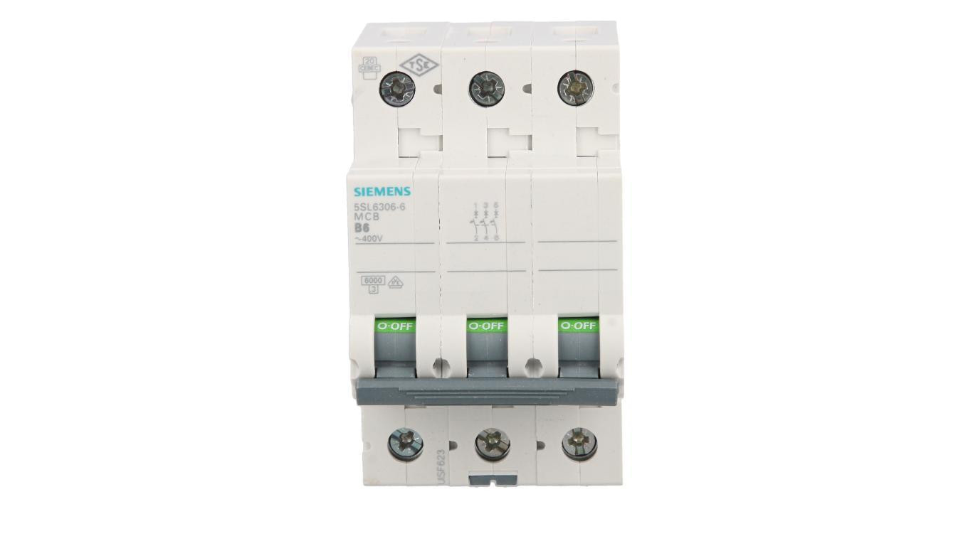 Wyłącznik nadprądowy 3P B 6A 6kA AC 5SL6306-6