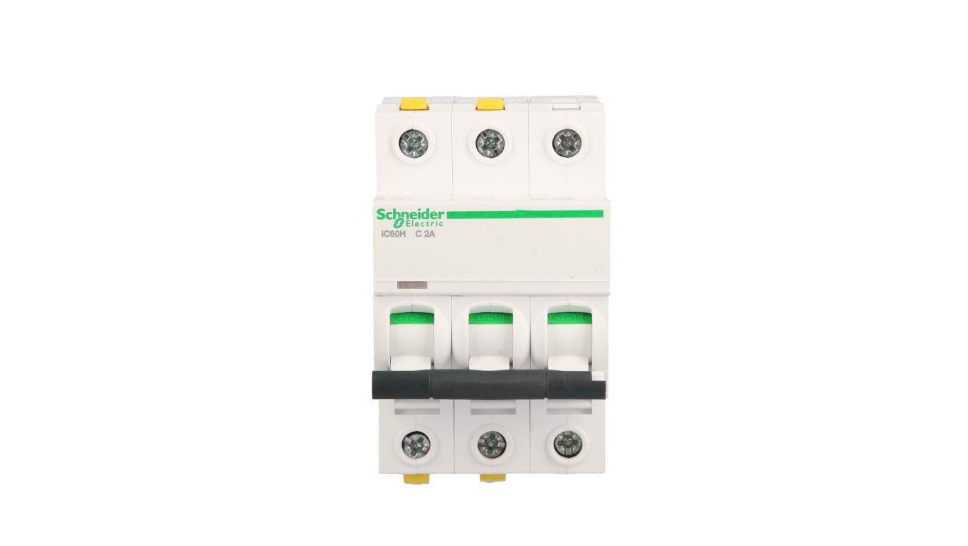 Wyłącznik nadprądowy 3P C 2A 10kA AC iC60H-C2-3 A9F07302