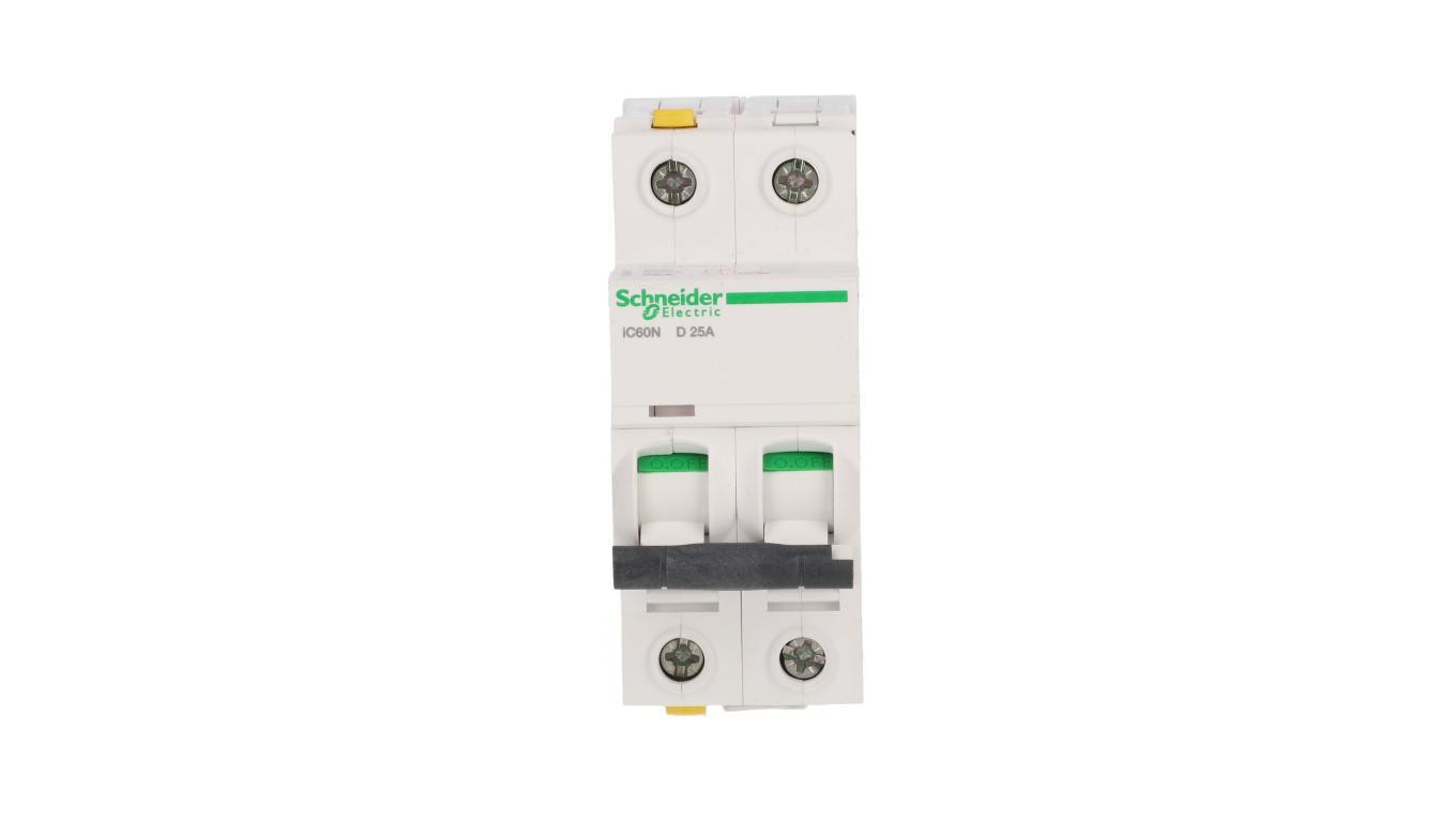 Wyłącznik nadprądowy 2P D 25A 6kA AC iC60N-D25-2 A9F05225