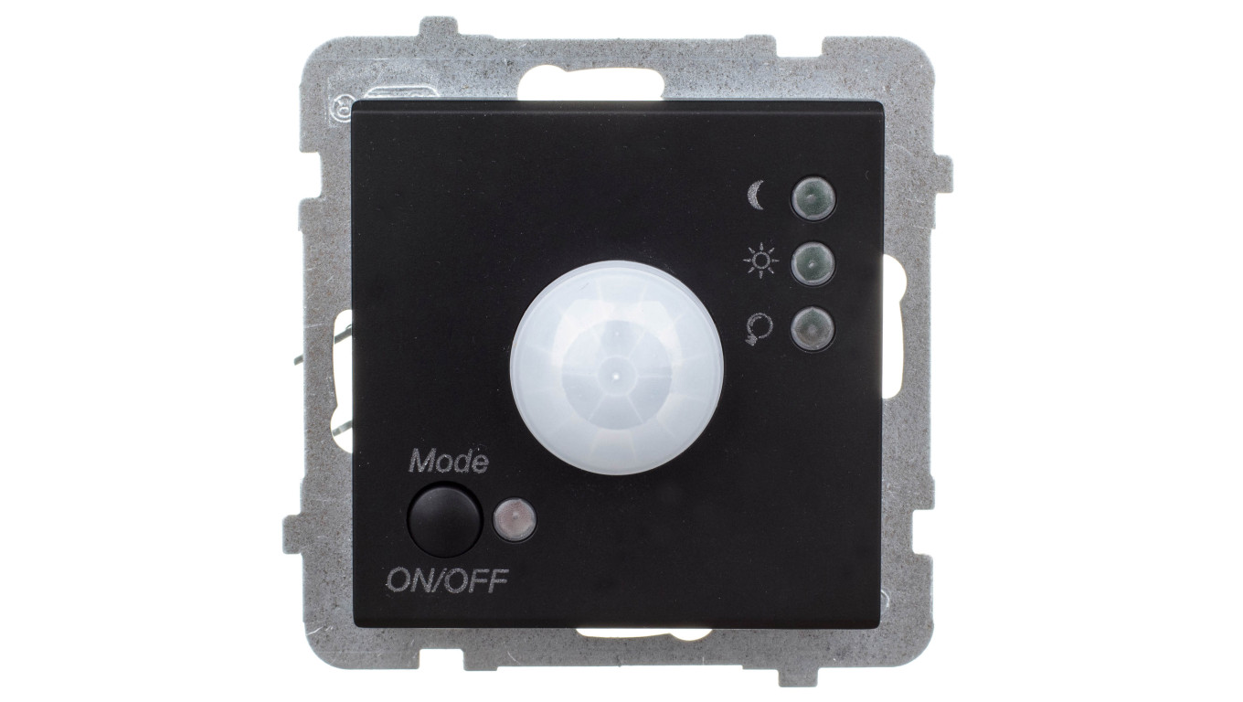 SONATA Elektroniczny czujnik ruchu czarny metalik ŁP-16R/m/33