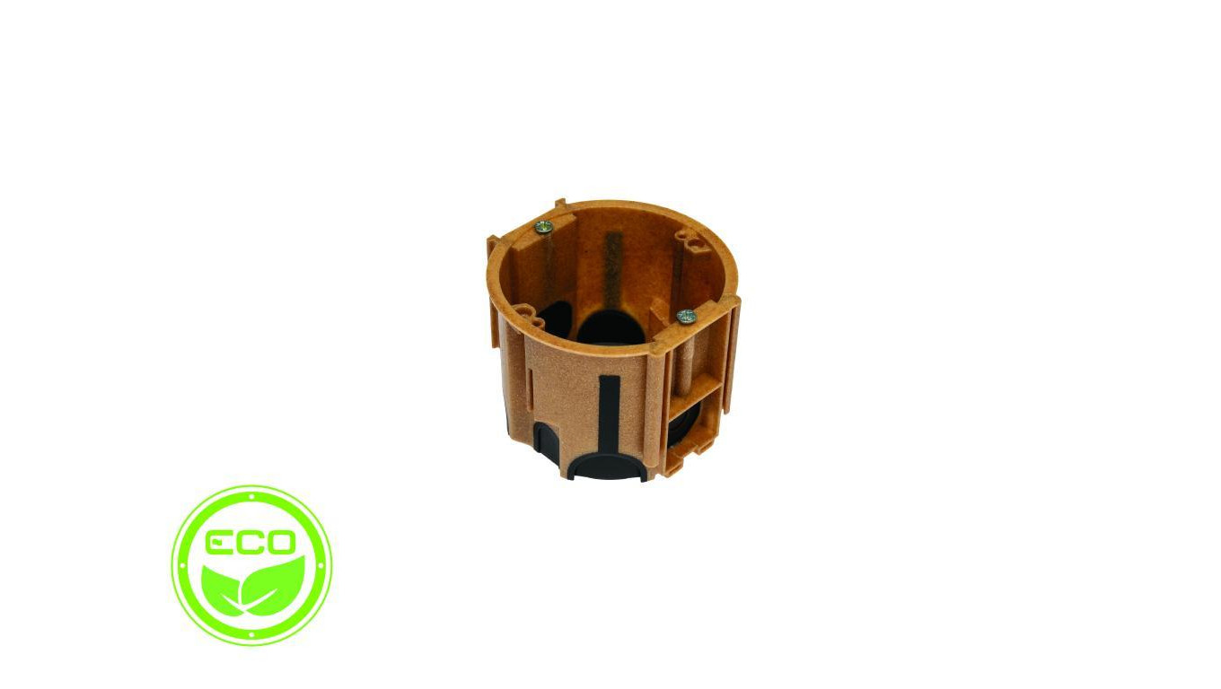 Puszka podtynkowa ProDuo ECO, głęboka 60mm, fi68, łączeniowa, z wkrętami, wiatroszczelna, WPC, IP30 /A.0091WPC/