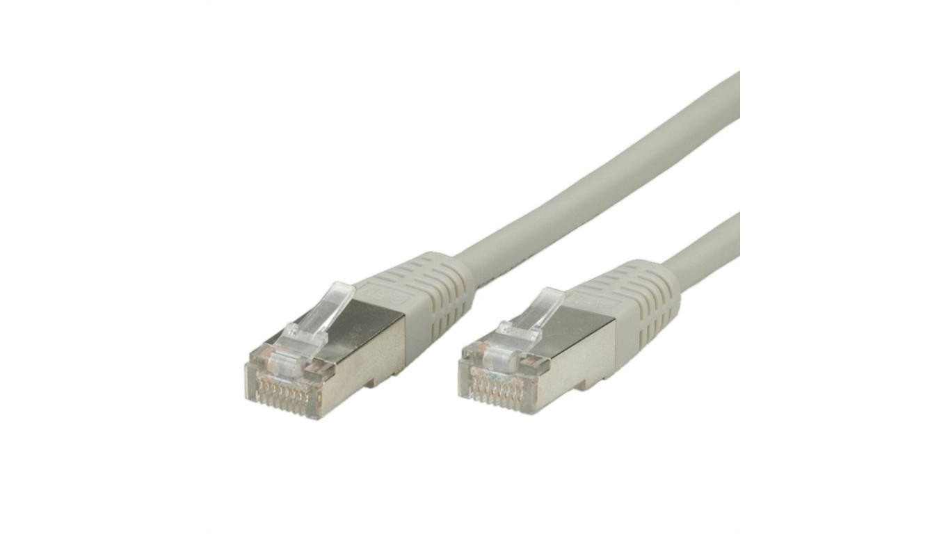 VALUE Kabel krosowy kat. 6 (klasa E) S/FTP (PiMF), szary, 1 m