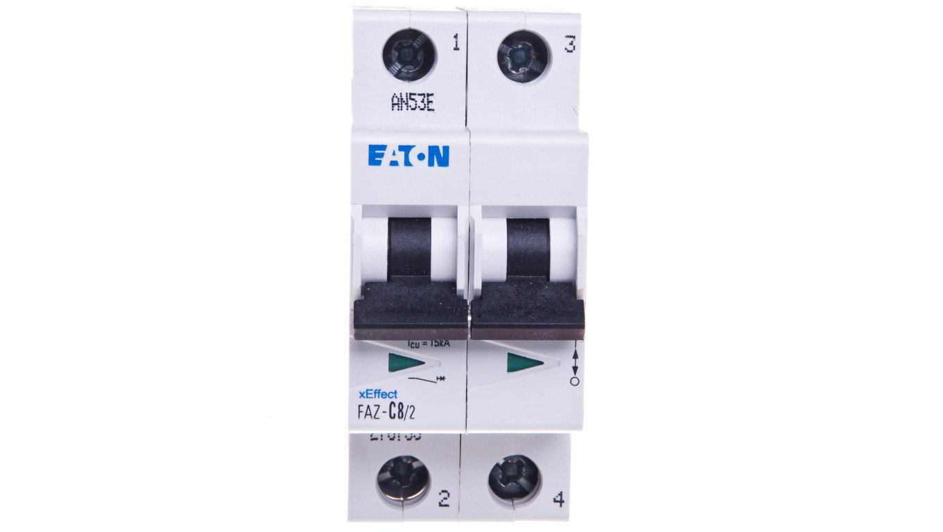Wyłącznik nadprądowy 2P C 8A 15kA AC FAZ C8/2 278755