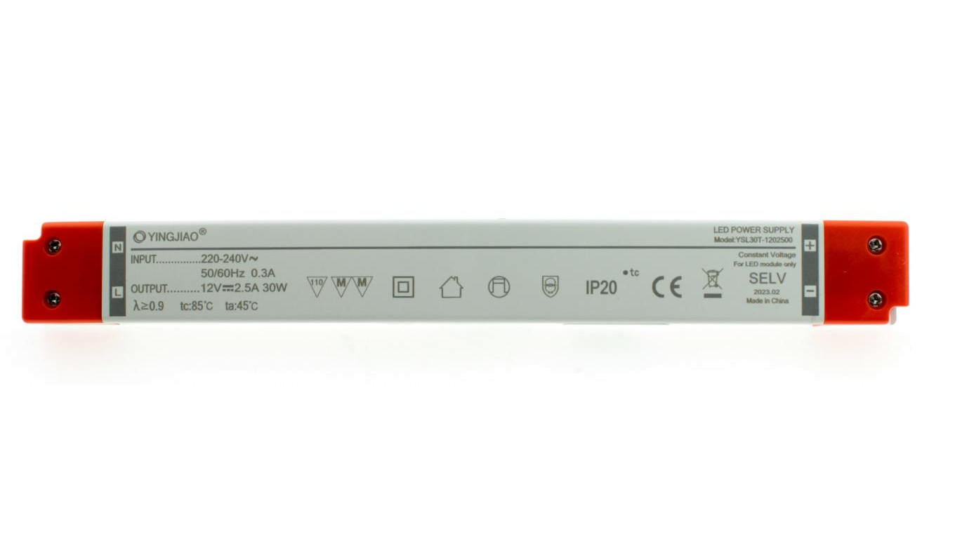 Zasilacz stałonapięciowy LED YSL30T 12V 2,5A 30W YSL30T-1202500