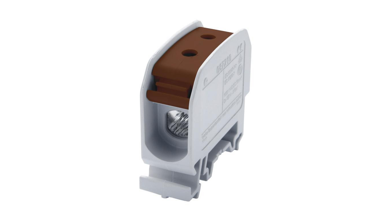 Złączka szynowa gwintowa 35mm2 Al/Cu STB 35 (87210) SIMBLOCK brązowy 81011015