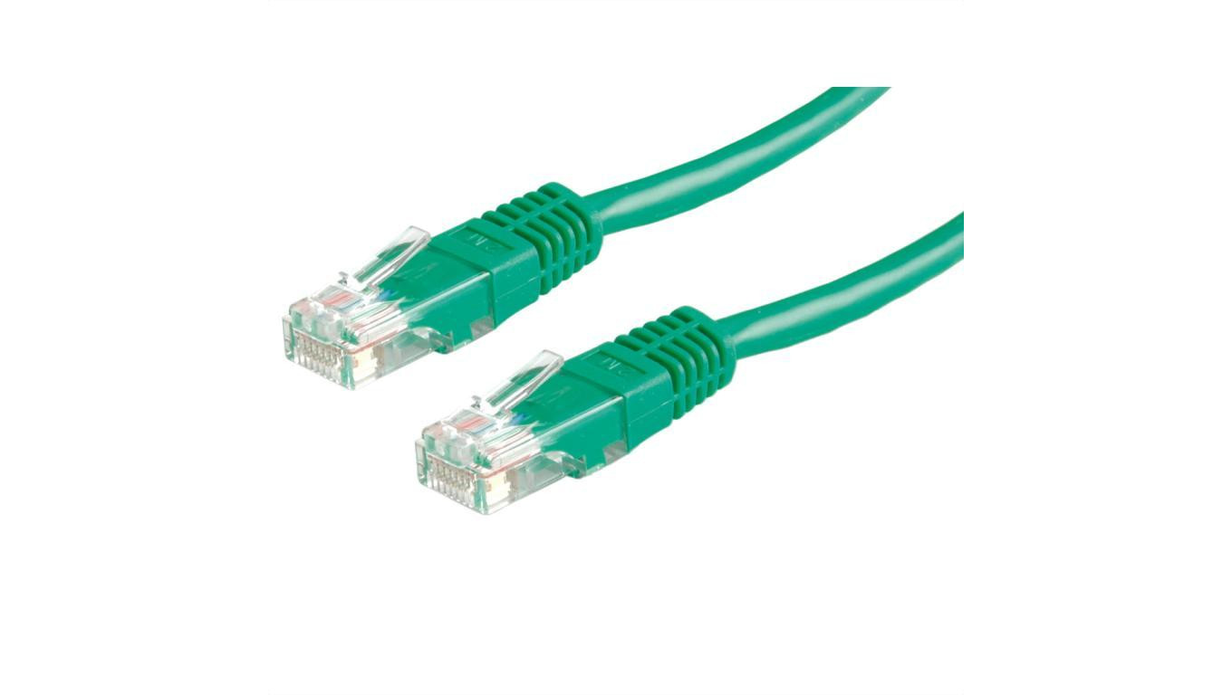 VALUE Kabel krosowy Cat.6 UTP (klasa E), zielony, 1 m
