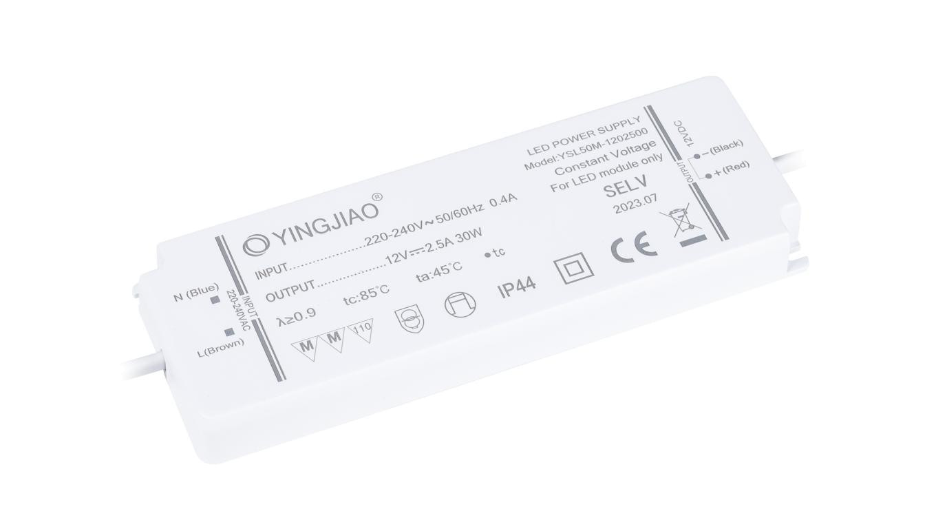 Zasilacz stałonapięciowy LED Yingjiao YSL50M 12V 2,5A 30W IP44