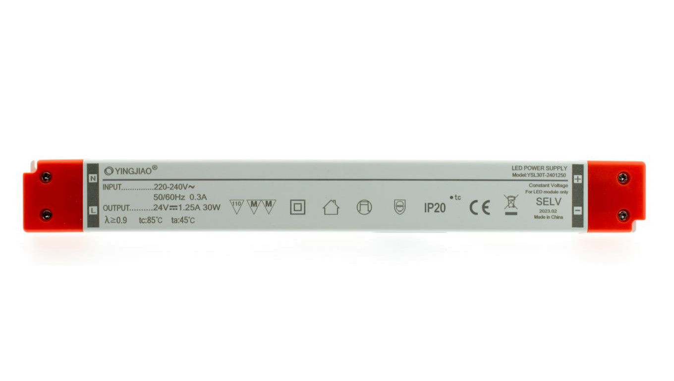 Zasilacz stałonapięciowy LED YSL30T 24V 1,25A 30W YSL30T-2401250