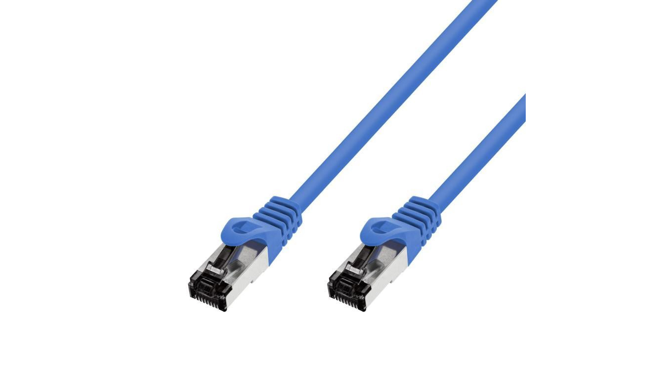 Patchcord LAN Miedź Kabel sieciowy skrętka Extralink Kat.8.1 S/FTP 3m 40G Niebieski