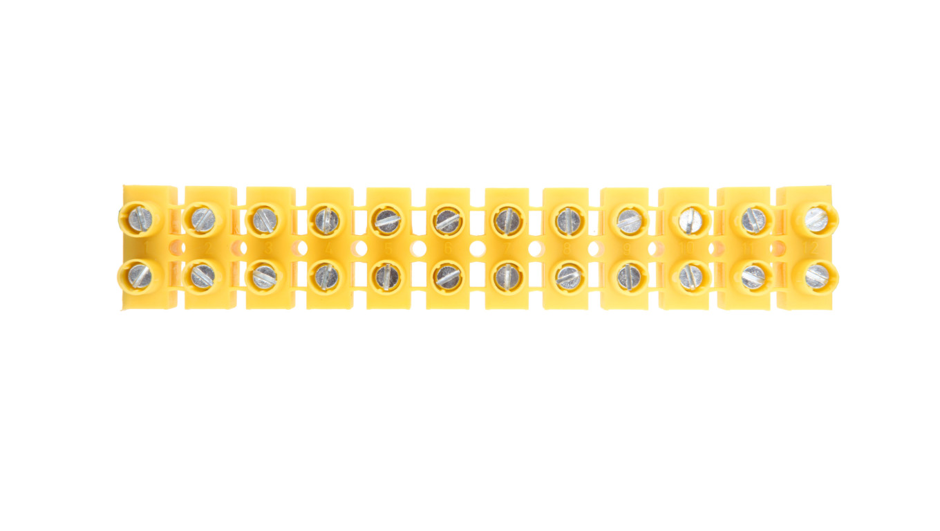 Listwa zaciskowa 12-torowa 10mm2 żółta TLZ-10N A12-23N1