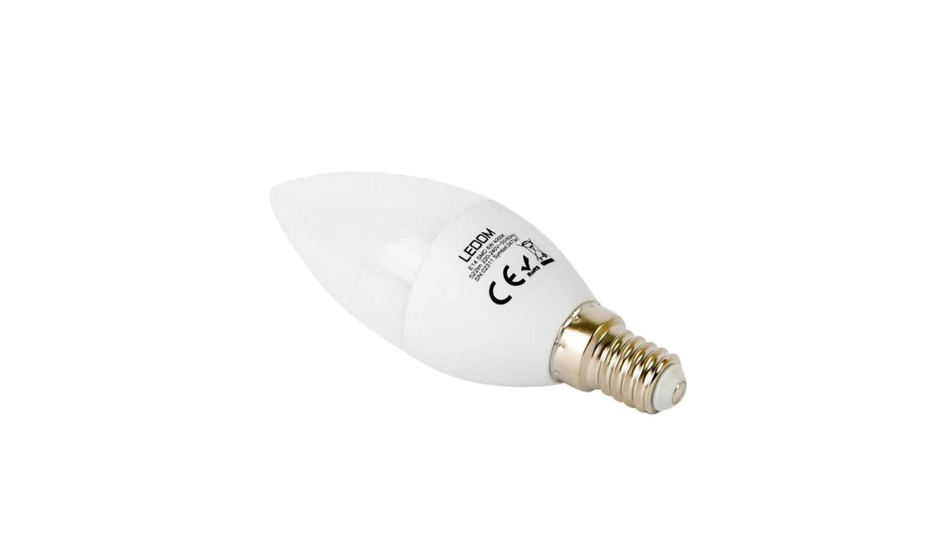 Żarówka LED line E14 6W 4000K barwa neutralna 522lm 220-240V C37 3 lata gwar.