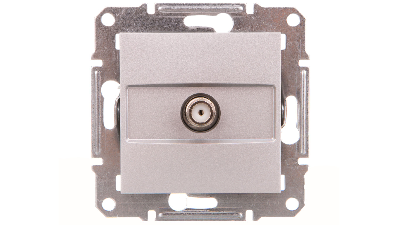 ASFORA Gniazdo SAT końcowe bez ramki aluminium EPH3700161
