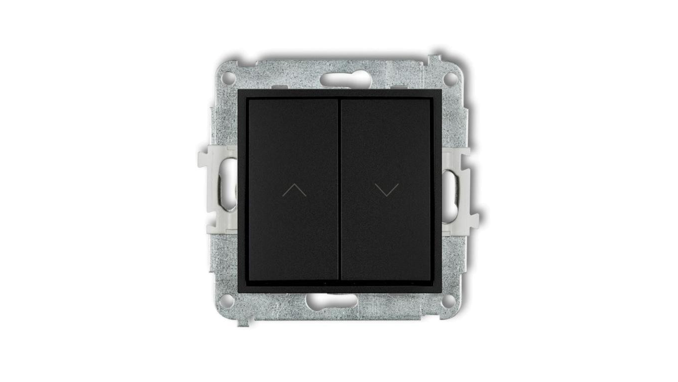 ICON Mechanizm łącznika żaluzjowego z podtrzymaniem czarny mat 12IWP-88