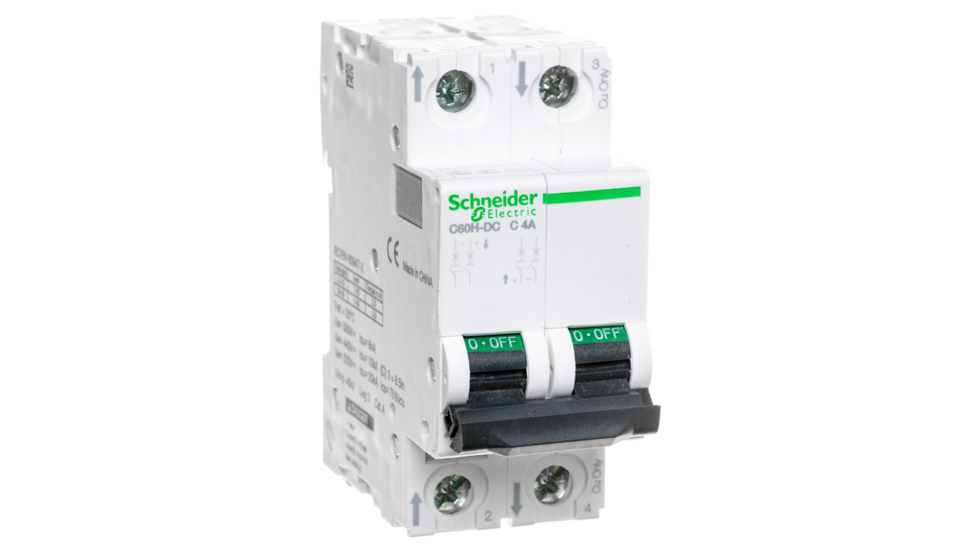 Wyłącznik nadprądowy 2P C 4A 10kA DC C60H-DC A9N61524