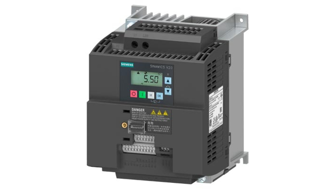 Falownik Uwe=230V, Uwy=3x230V/11A 2,2kW Sinamics V20 6SL3210-5BB22-2UV1