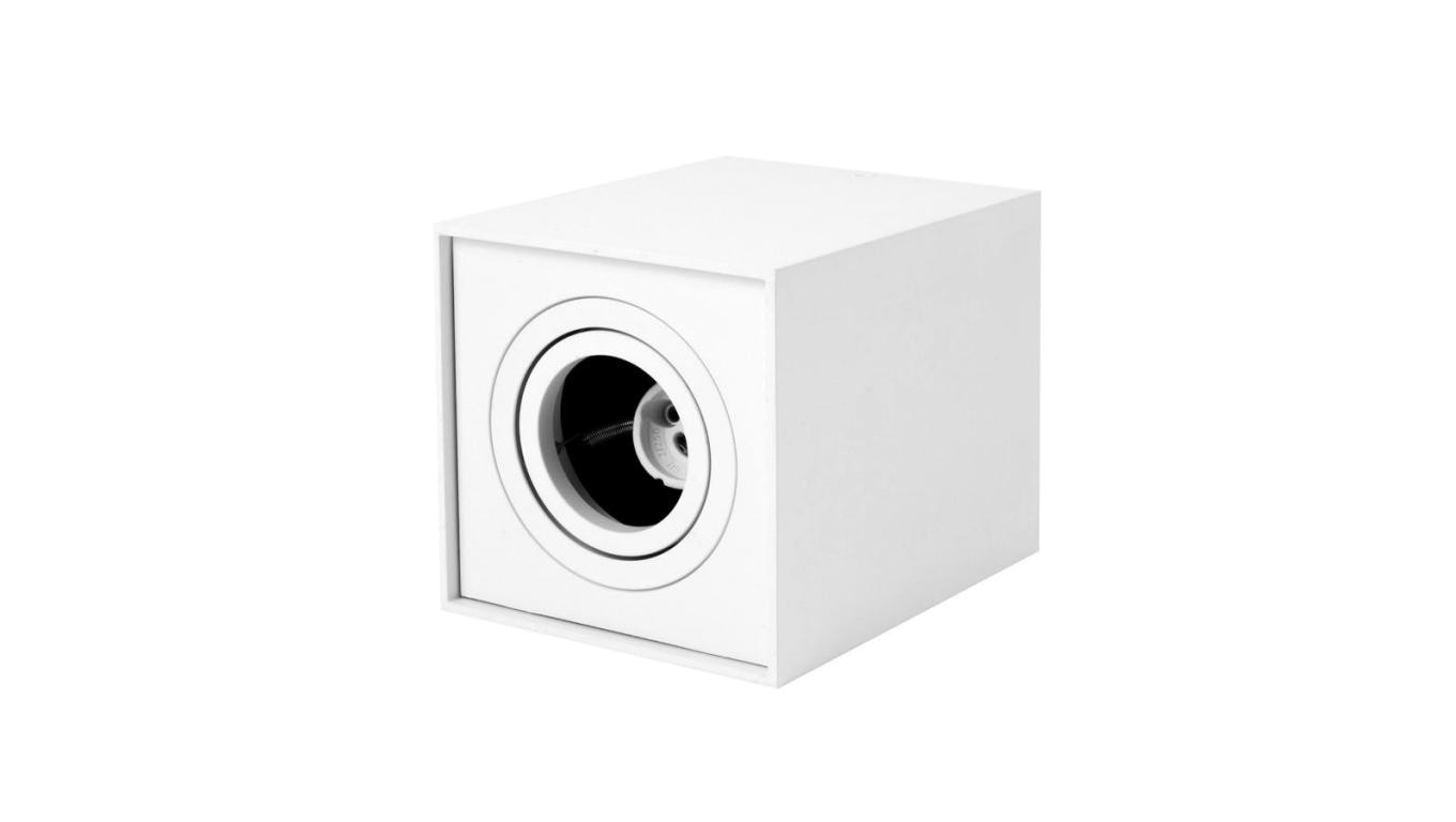 *LED line Oprawa natynkowa punktowa kwadrat biała CUBO