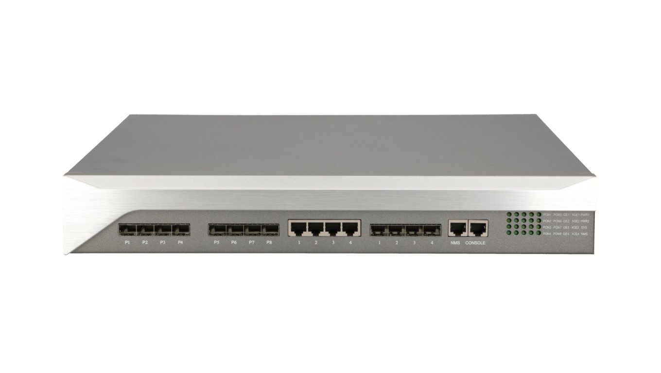 OLT EPON, 1U 19, 8x Gigabit PON, 4x Gigabit Uplink, 4x SFP+ Extralink Predator V2