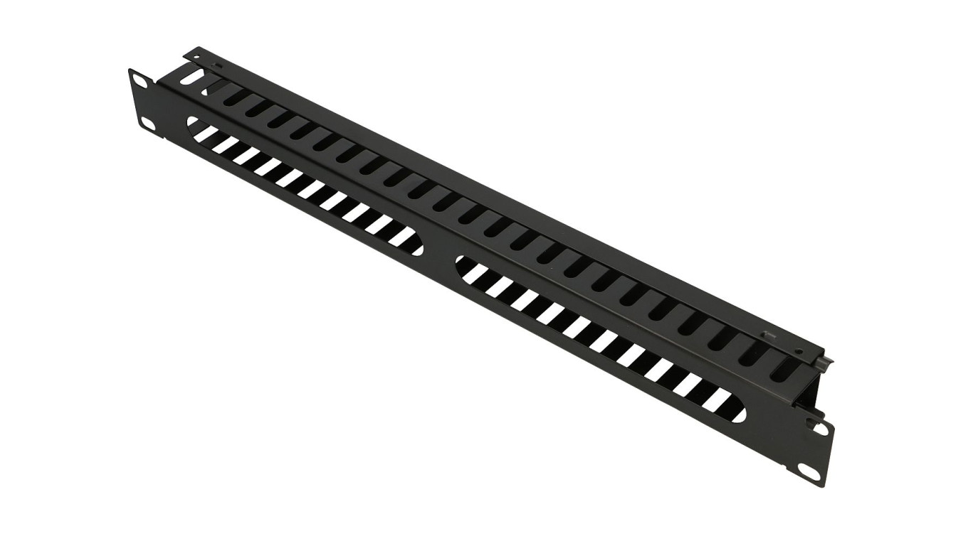 Organizer kabli 1U 19 z metalową osłoną Extralink