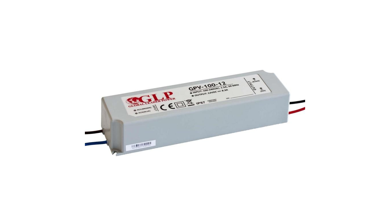 Zasilacz GPV 100W 12V DC ip67 gpv-100-12 led glp