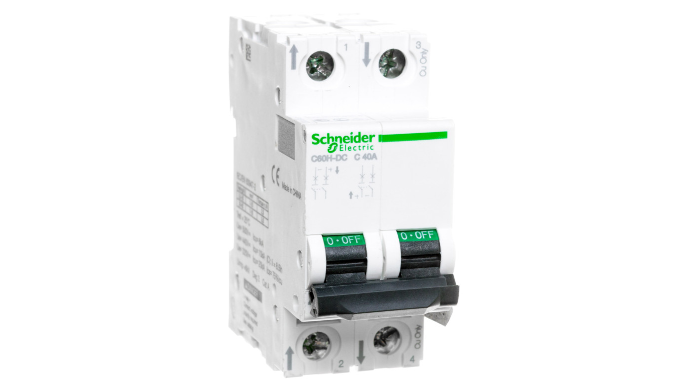 Wyłącznik nadprądowy 2P C 40A 6kA DC C60H-DC A9N61537