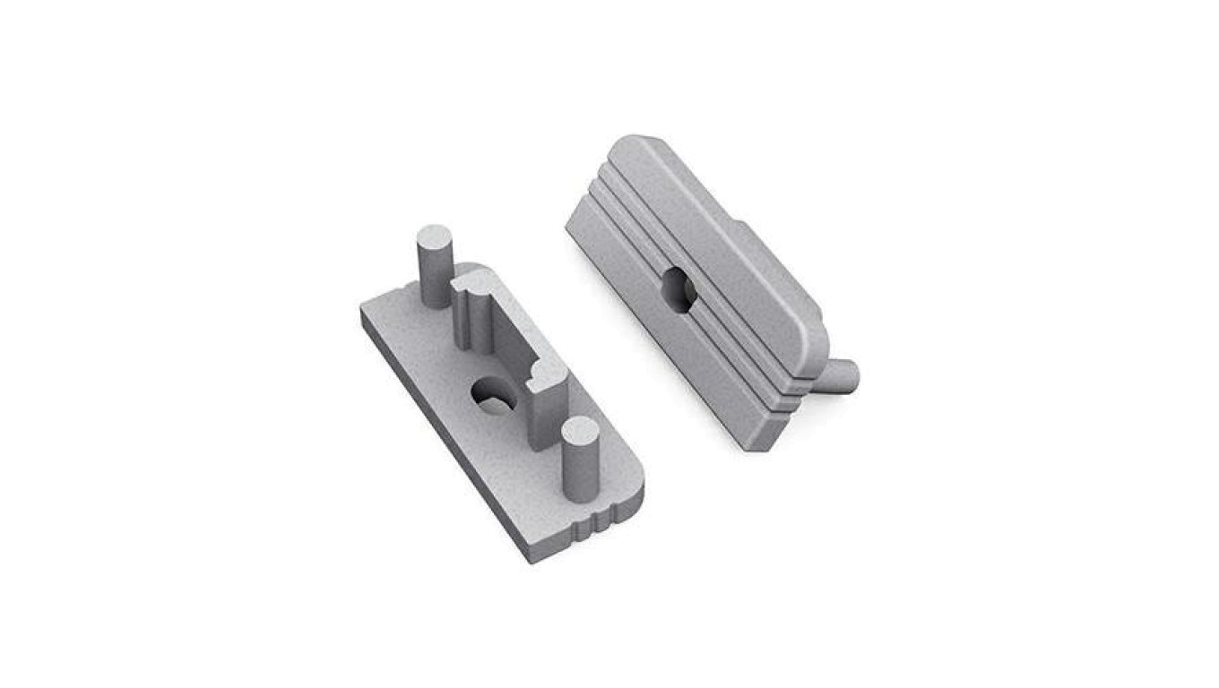 Zaślepka do profil Surface srebrna GEN2 z otworem 77980040 /1szt/