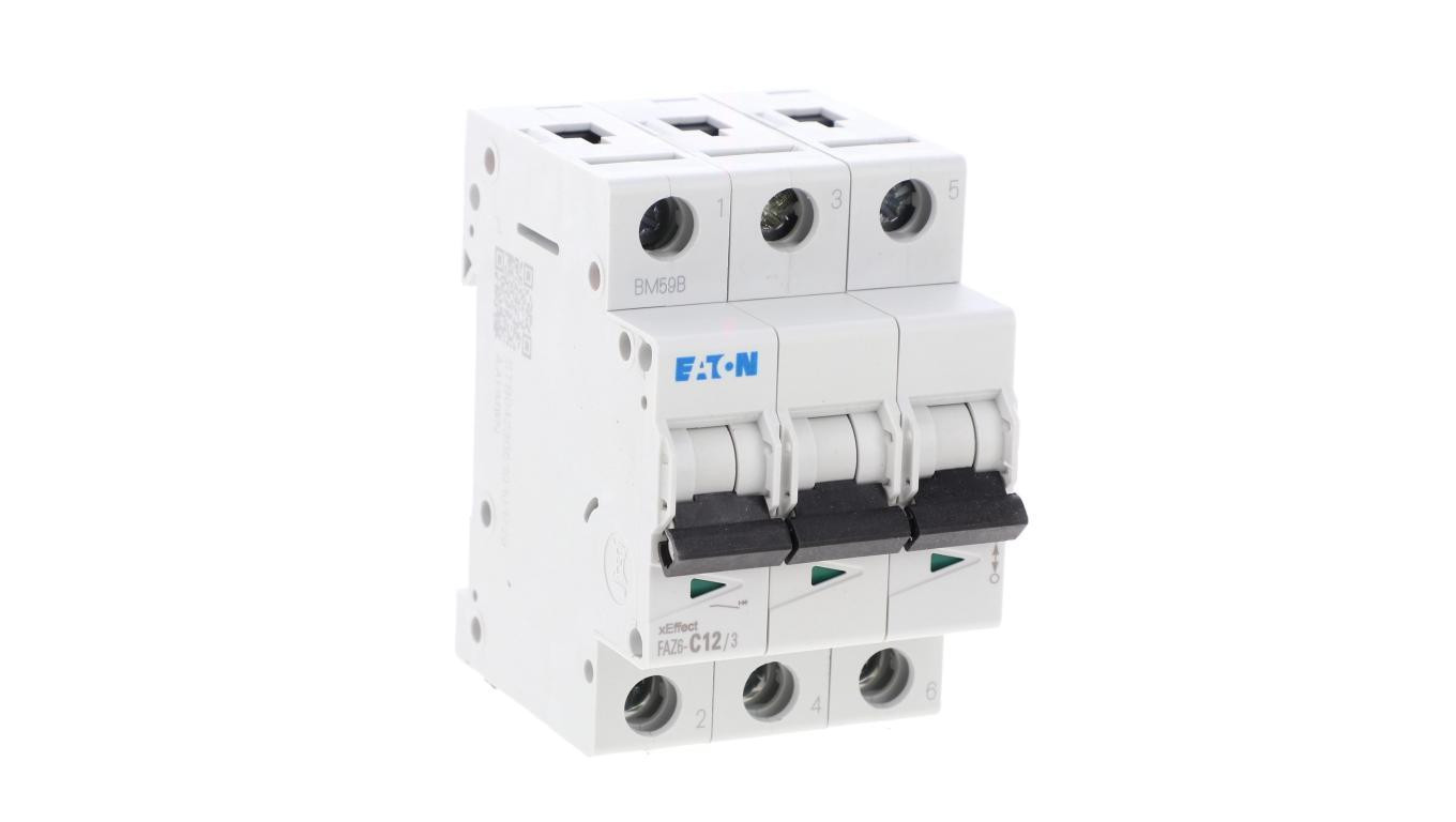 Wyłącznik nadprądowy 3P C 12A 6kA FAZ6-C12/3 177406
