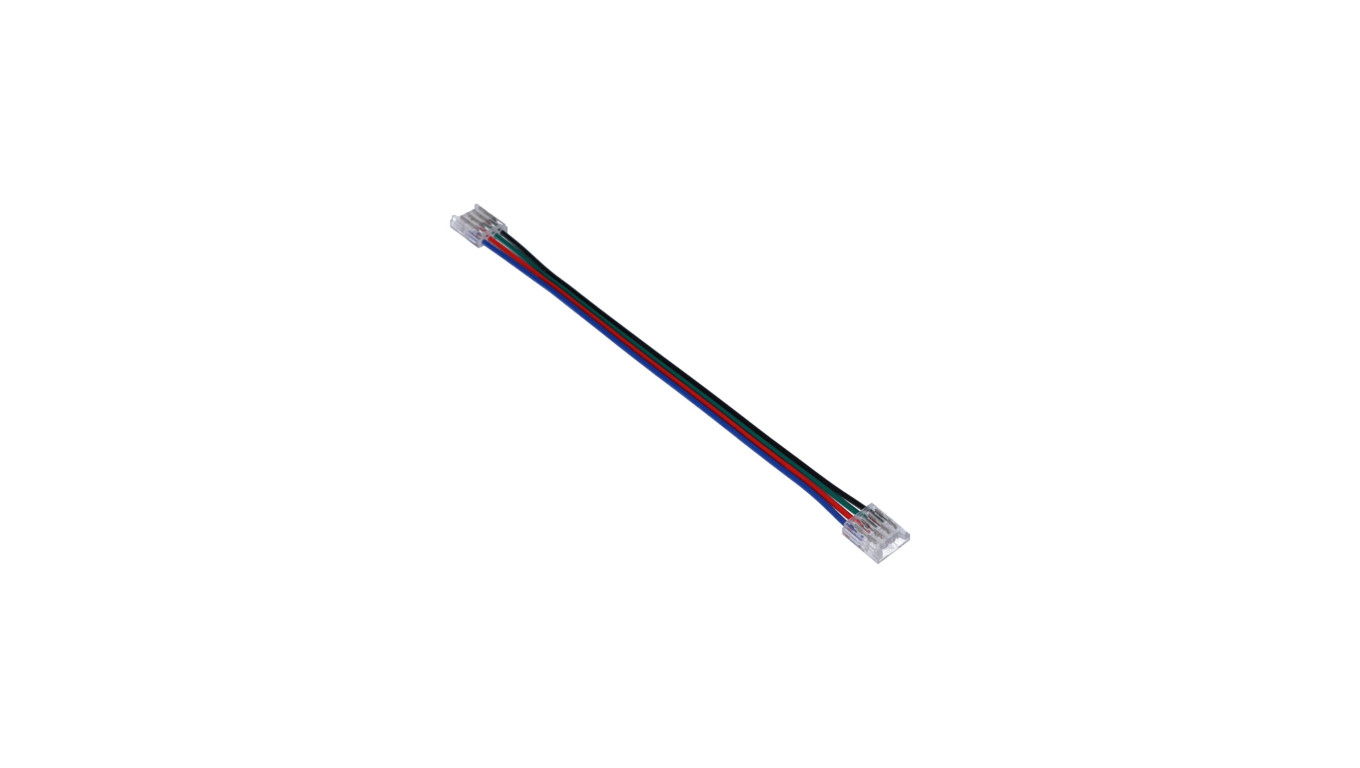 Złączka do taśmy led SMD/RGB kolor 10mm taśma-przewód 15cm-taśma
