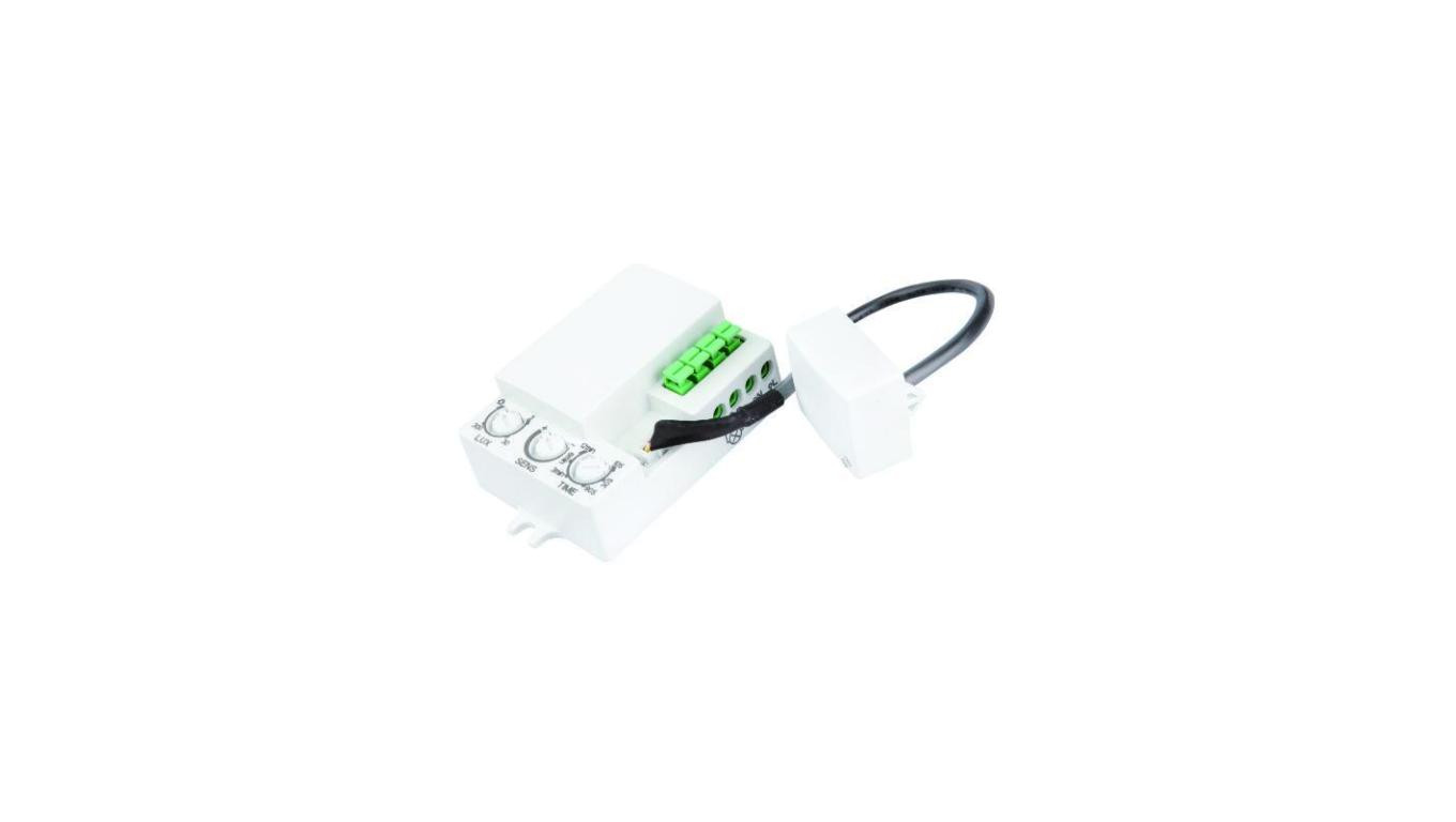 Mikrofalowy czujnik ruchu IP20 180/360 st 300W biały CM-2B