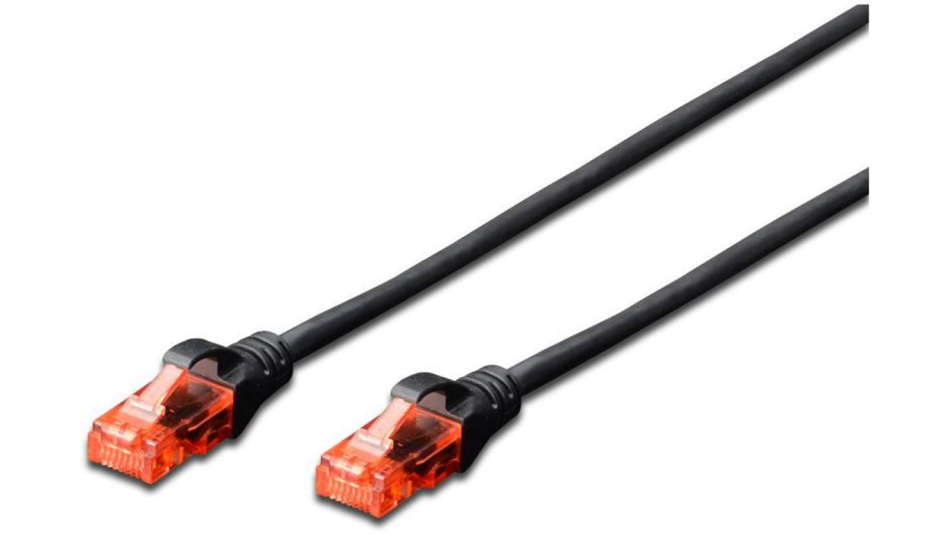 Kabel krosowy (Patch Cord) U/UTP kat. 6 czarny 5m DK-1612-050/BL