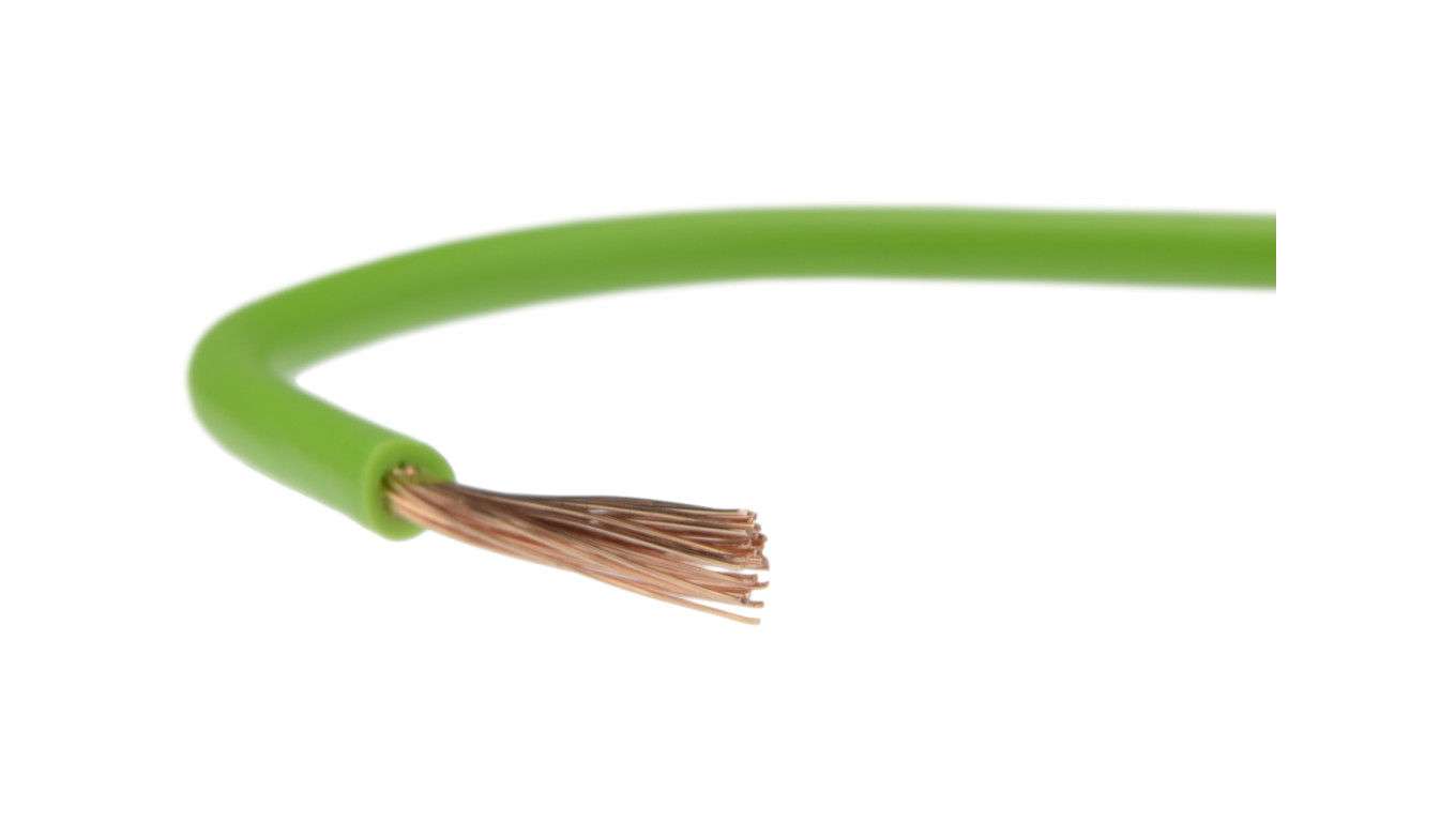 Przewód instalacyjny H07V-K / LgY 2,5 750V zielony linka giętka Elektrokabel /100m/