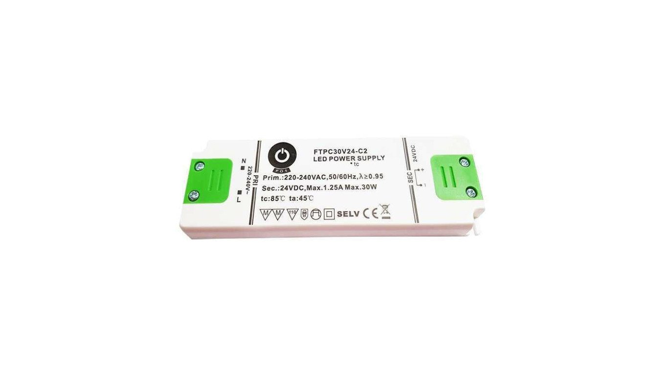 MPL- Zasilacz FTPC 30W meblowy 24V DC FTPC30V24-C2