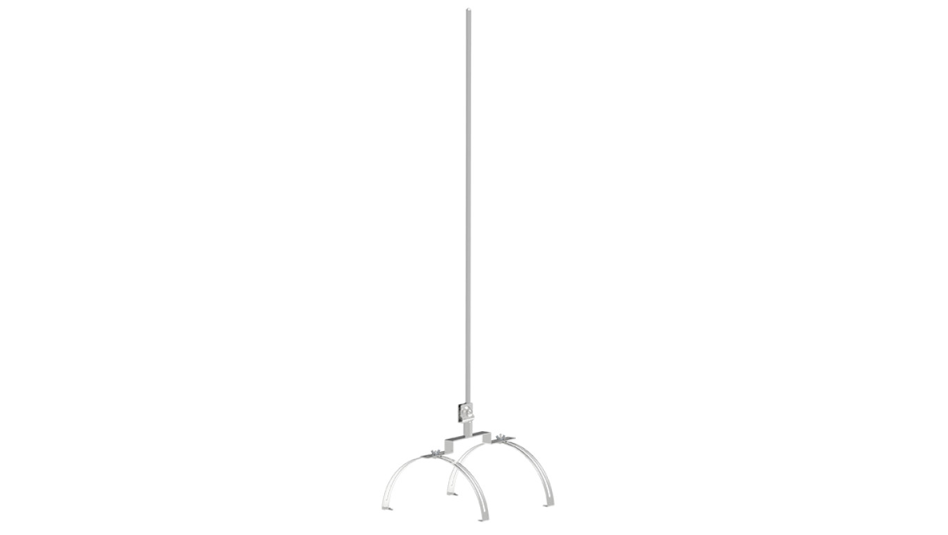 Iglica gąsiorowa podwójna L-1000mm fi 12mm aluminiowa 71.10 AL /97101009/