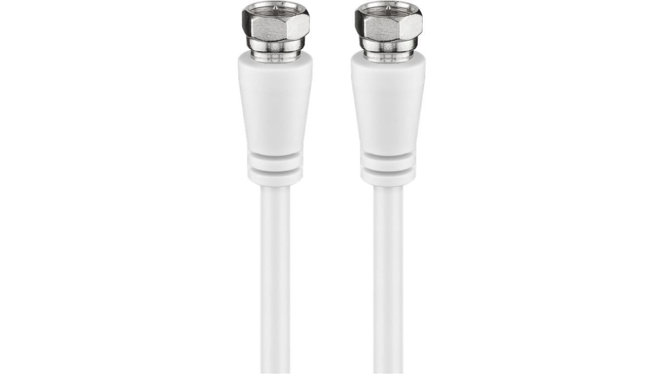 Kabel antenowy SAT (klasa A+, 95 dB), 3x ekranowany - Długość kabla 1 m