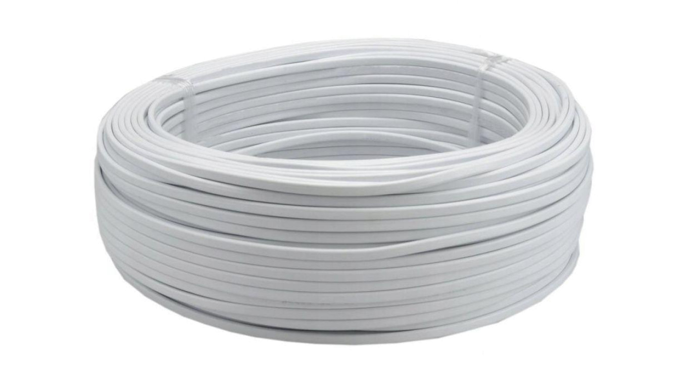 Przewód prądowy H03VVH2-F / OMYp 300V 2x0,5 płaski biały linka Elektrokabel 25m