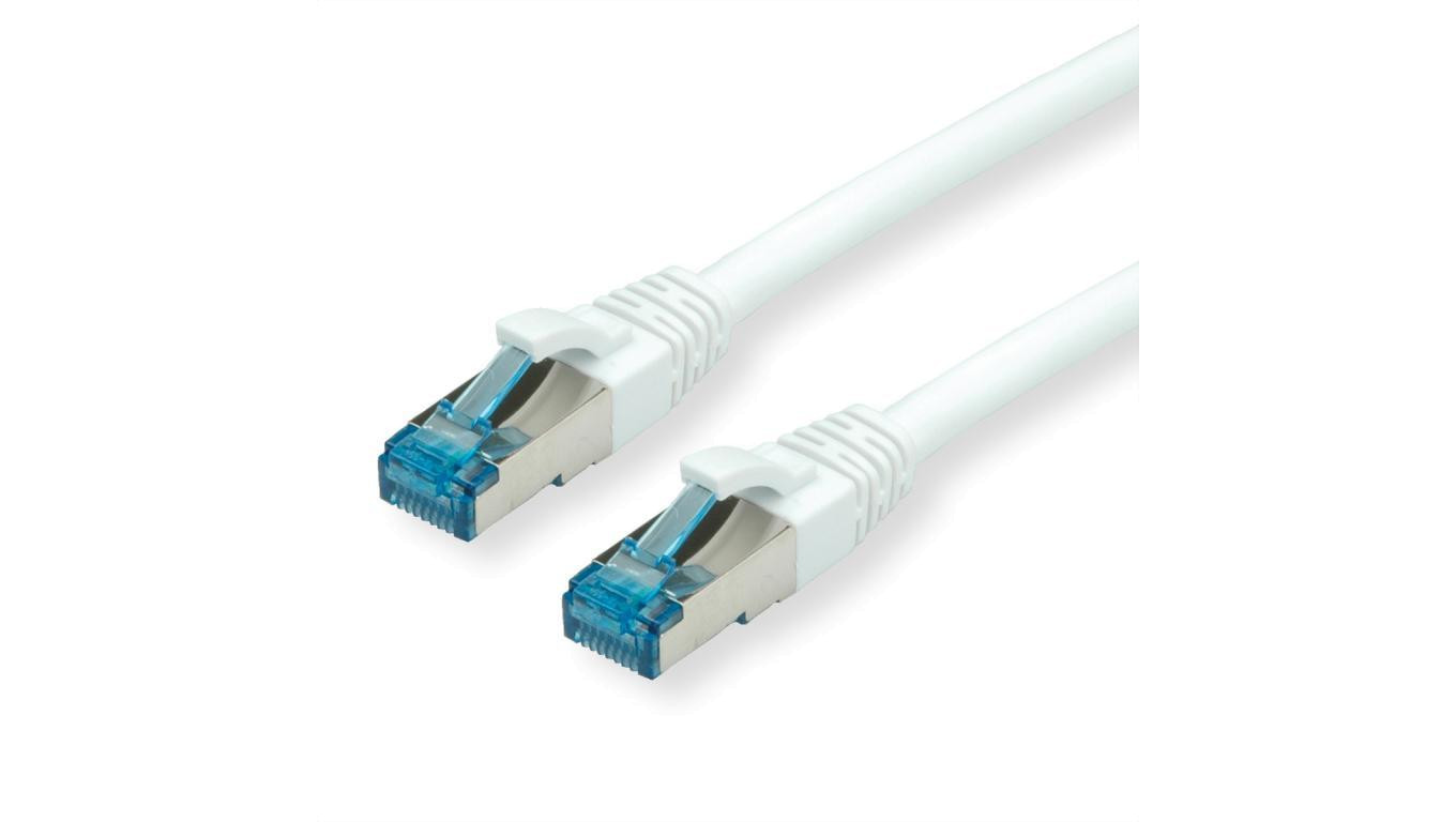 VALUE Patchkabel Kat.6A (klasa EA) S/FTP (PiMF), LSOH, wit, 1,5 m