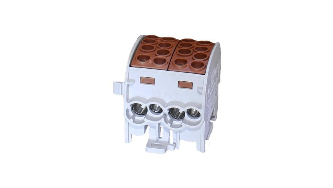 Blok rozdzielczy-odgałęźny Al/Cu SCB 35-2 (80220) SIMBLOCK jednobiegunowy 2x35mm2 brązowy 81506015