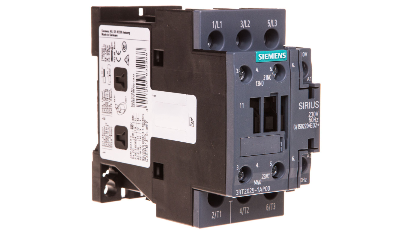 Stycznik mocy 17A 3P 230V AC 1Z 1R S0 3RT2025-1AP00