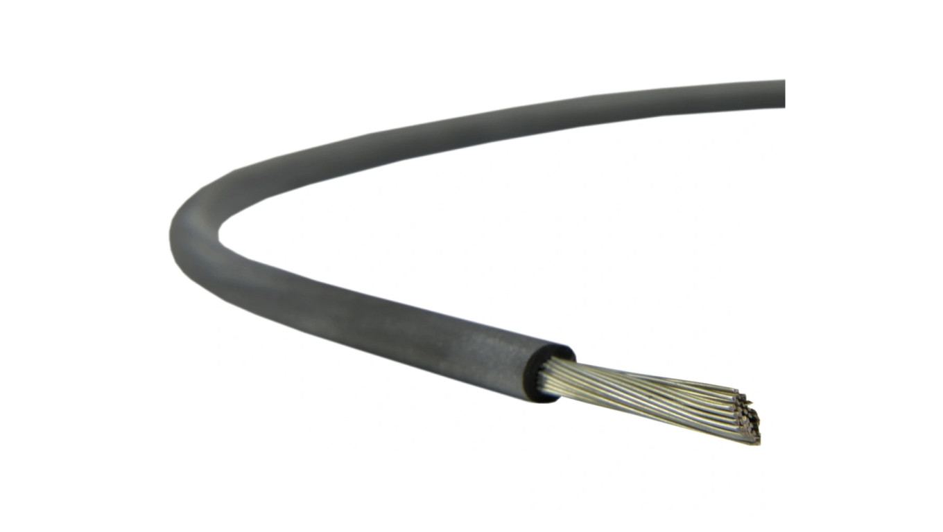 Kabel silikonowy SIF 180C 300/500V 6 ciepłoodporny LSOH czarny linka TKD /100m/