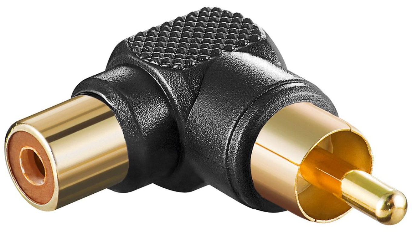 Adapter cinch 90 Czarny - Wersja kolorystyczna Czarny