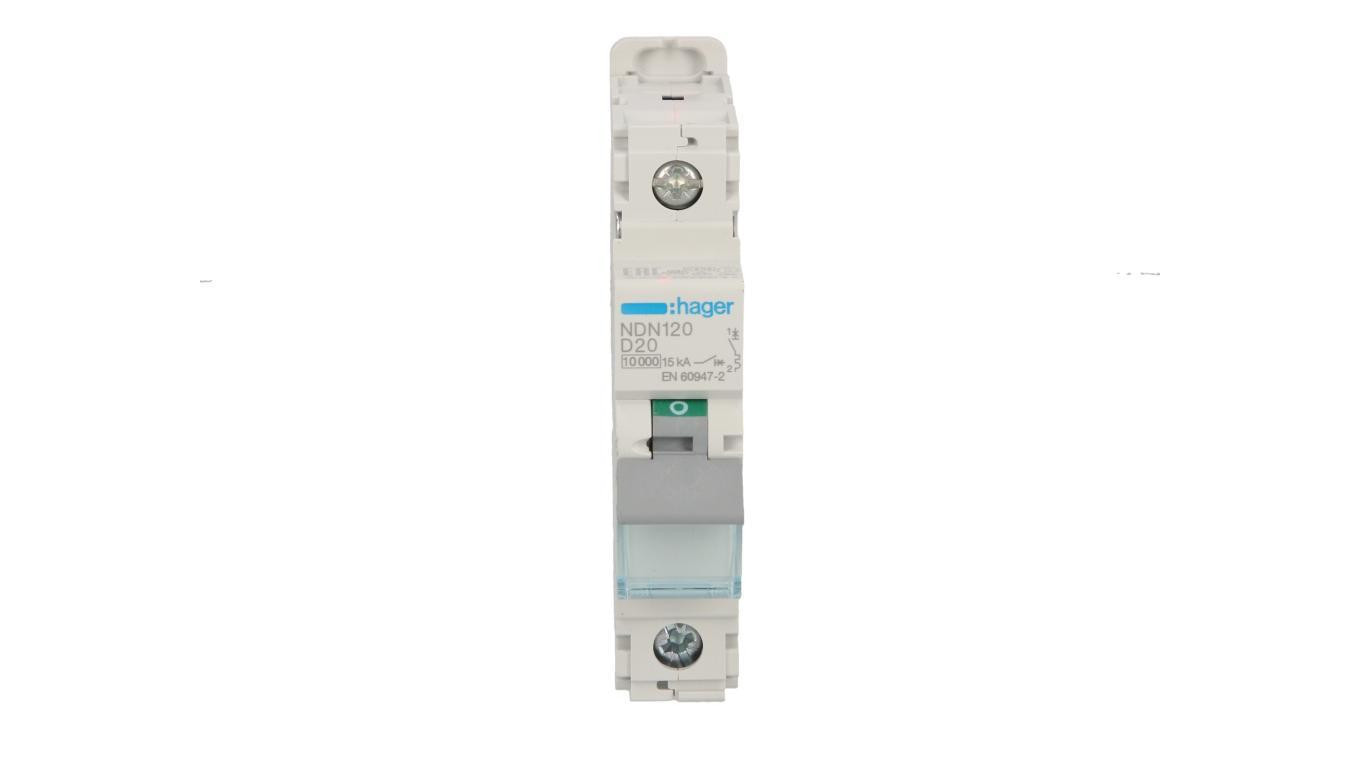 Wyłącznik nadprądowy 1P D 20A 10kA AC NDN120