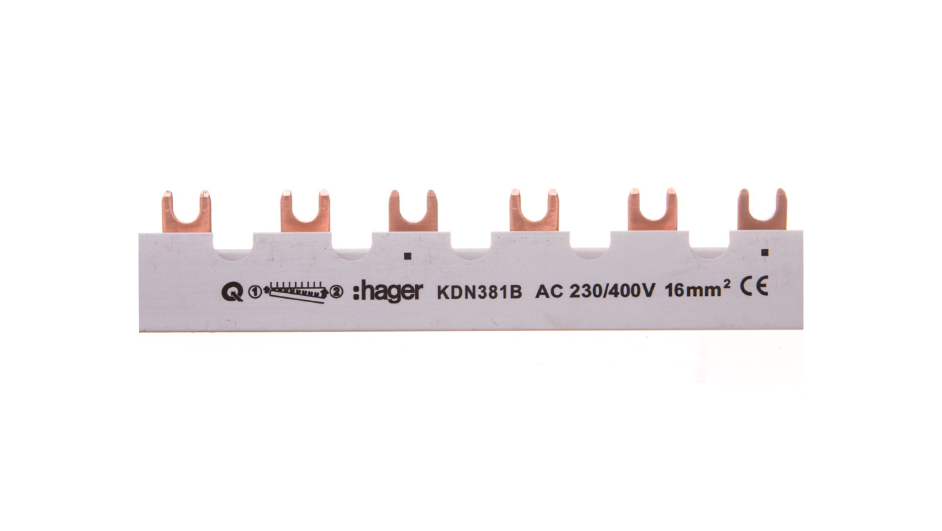 Szyna łączeniowa 3P 80A 16mm2 widełkowa (12mod.) KDN381B