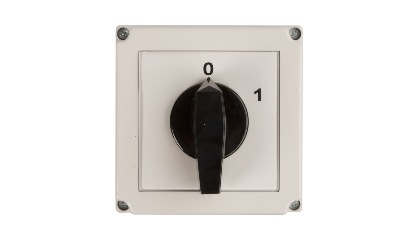 Łącznik krzywkowy 0-1 3P 40A w obudowie 4G40-10-PK R214 63-840306-041
