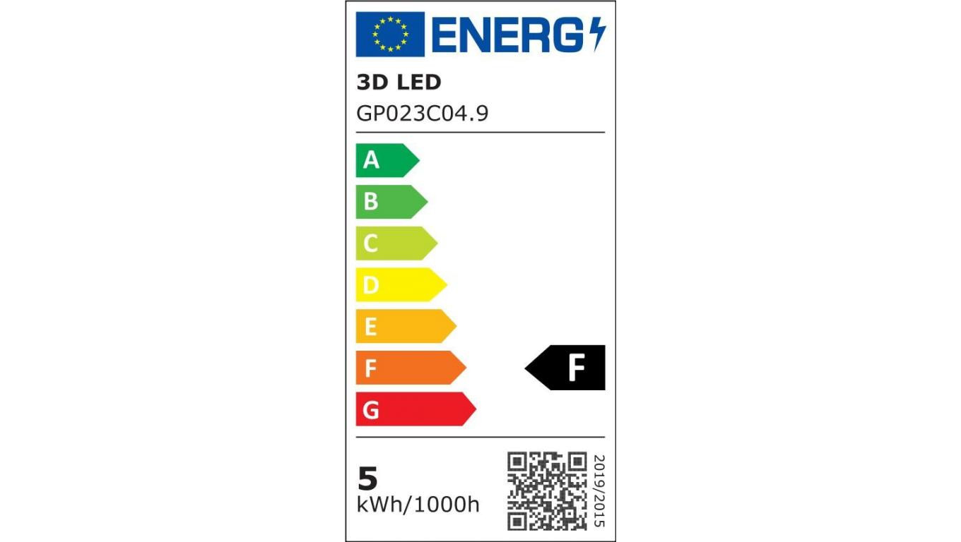 Żarówka LED 4.9W E27 420lm Ciepła 3000K / GP023C04.9