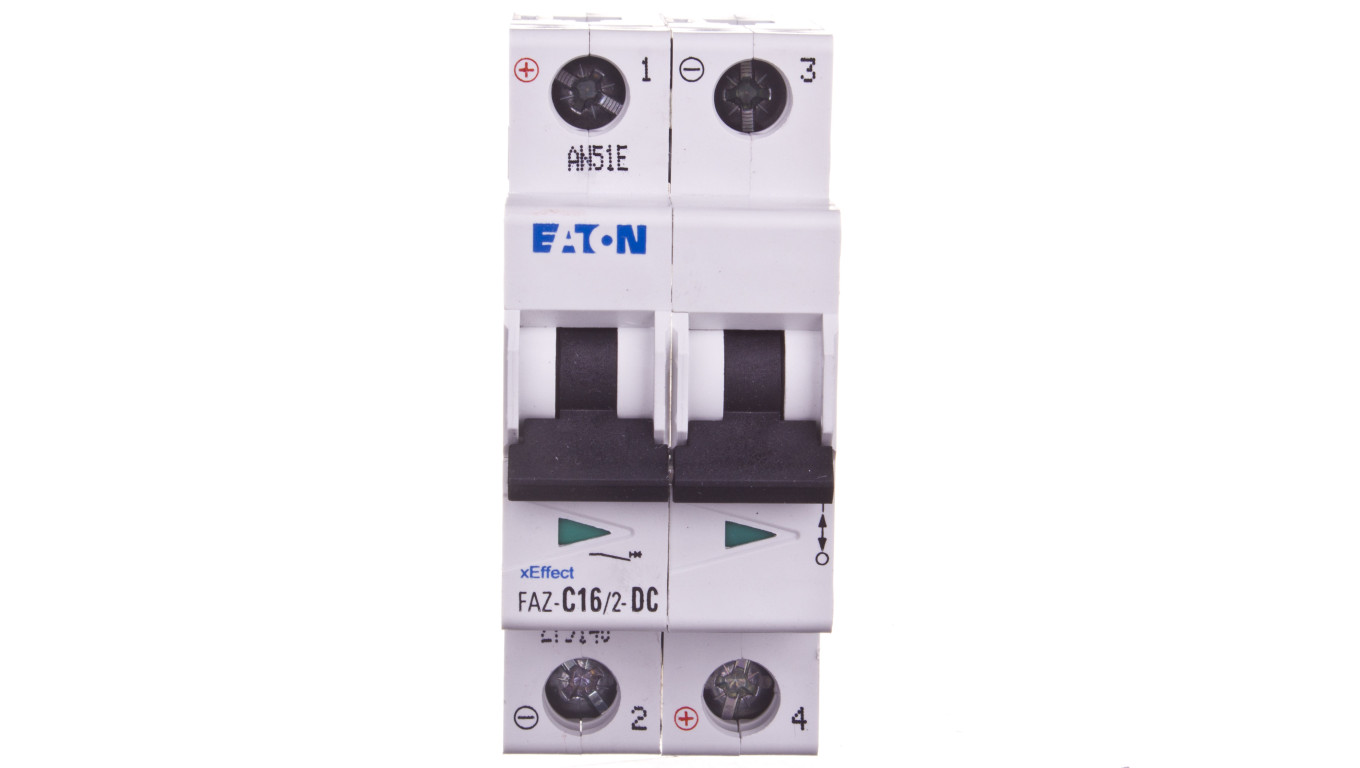Wyłącznik nadprądowy 2P C 16A 15kA DC FAZ C16/2-DC 279140