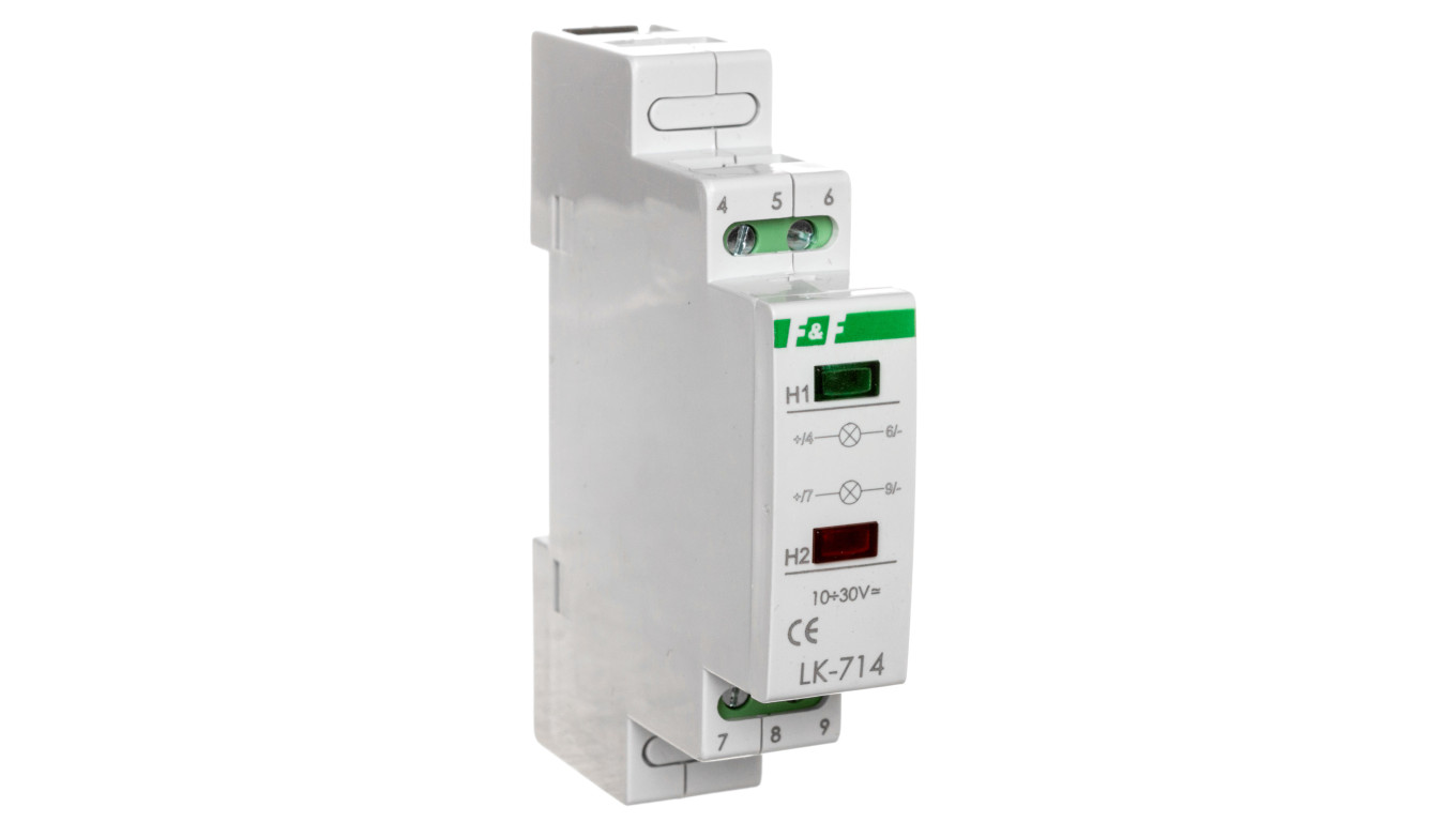 Lampka modułowa zielona/czerwona 10-30V AC/DC LK-714-10-30V