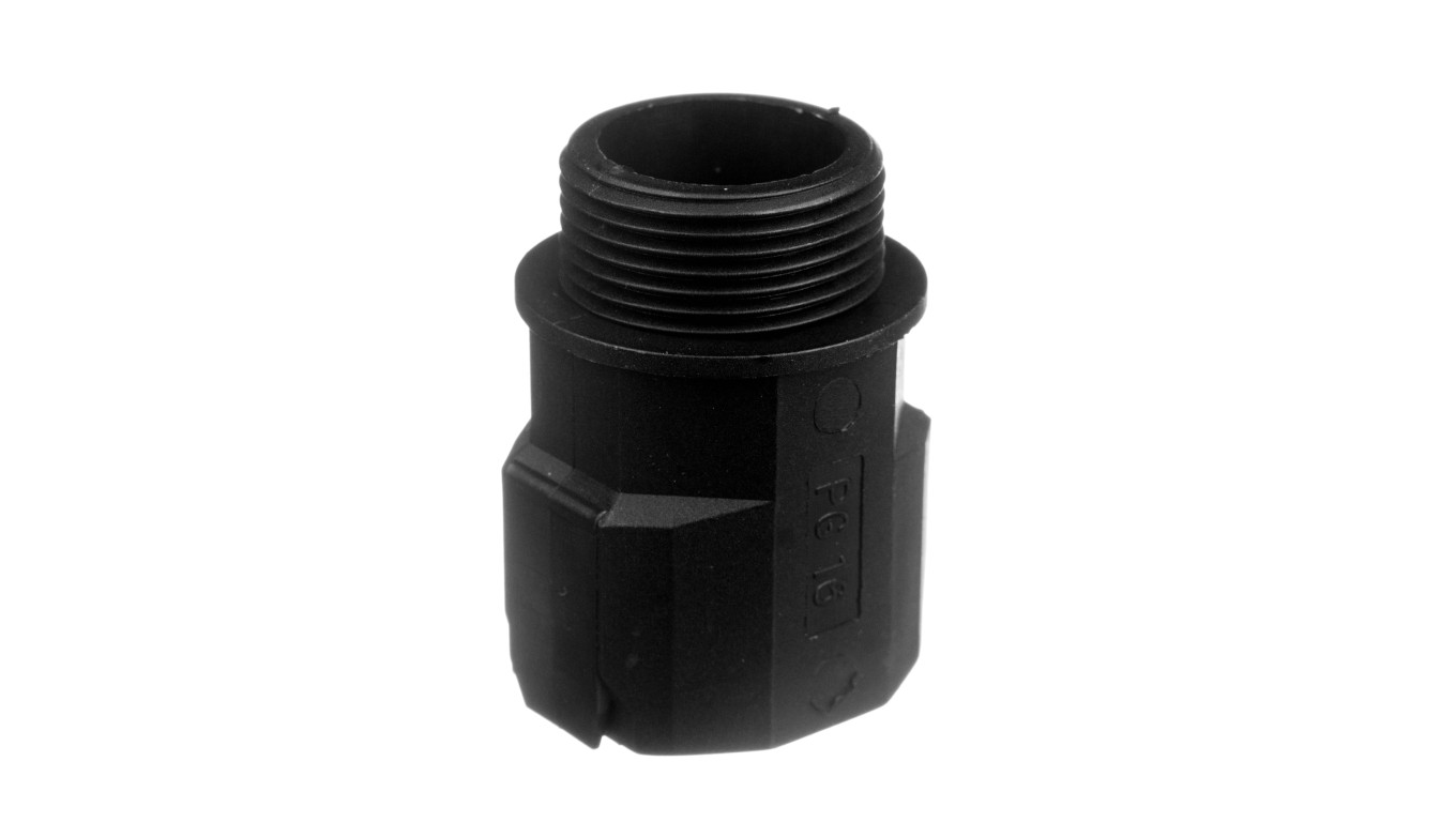 Dławnica poliamidowa do rur ochronnych PG16 IP54 czarna FD 16 BK E03DK-07040101411
