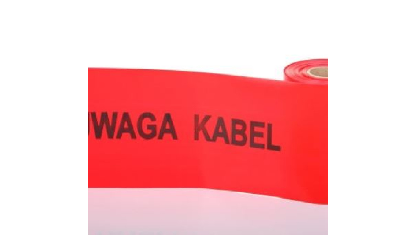 Folia kablowa czerwona z nadrukiem 30cm/0,4mm TO-ENCn/40/30 /100m/